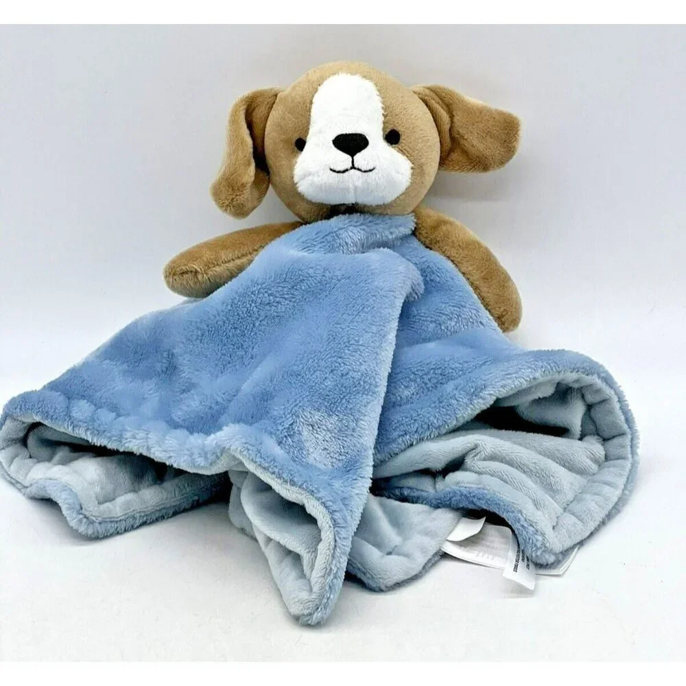 Carters Puppy Dog Lovey Plush‎ Security Blanket Blue 13 inch 2020